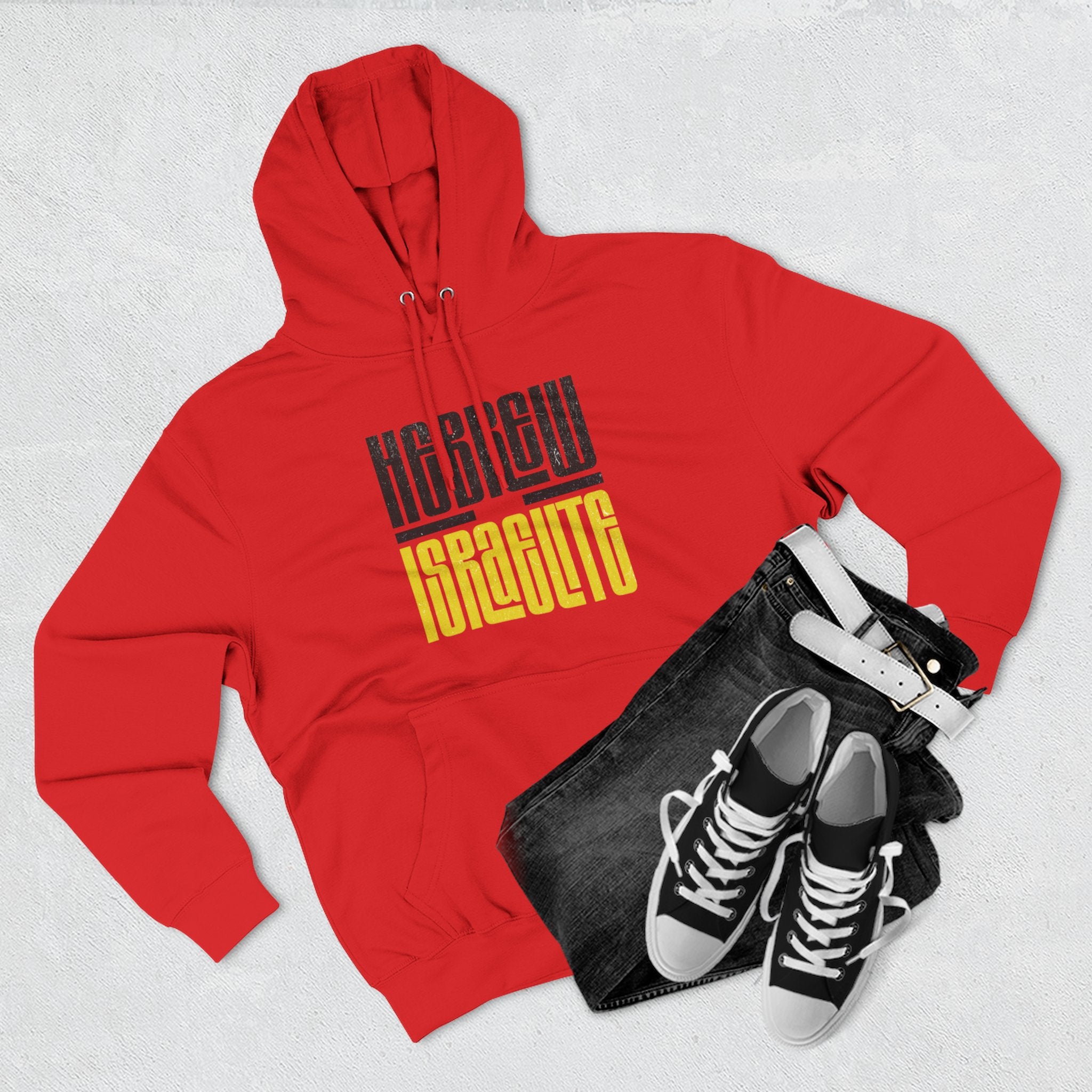 Hoodie — "Hebrew Israelite' Graphic Fleece Hoodie