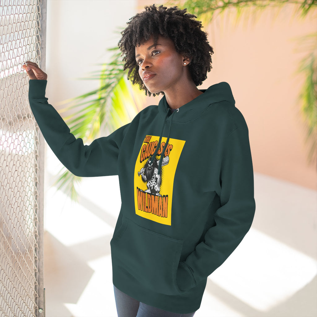 Hoodie — 'Caucasus Wildman' Graphic Fleece Hoodie
