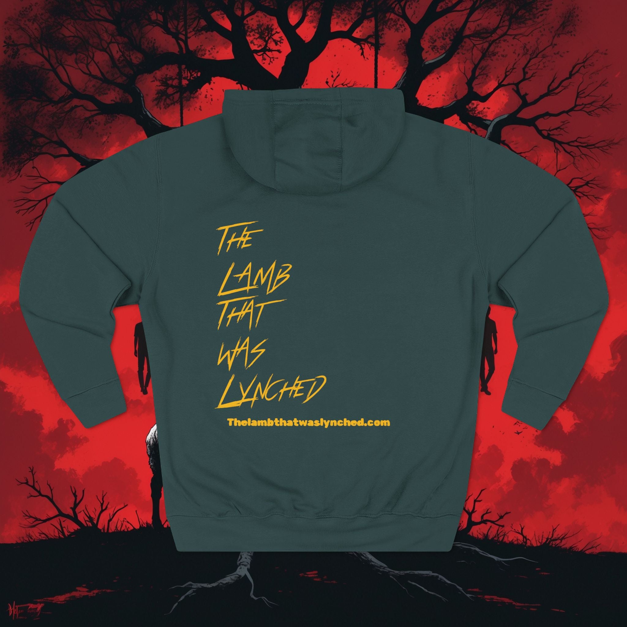 Hoodie — 'Caucasus Wildman' Graphic Fleece Hoodie