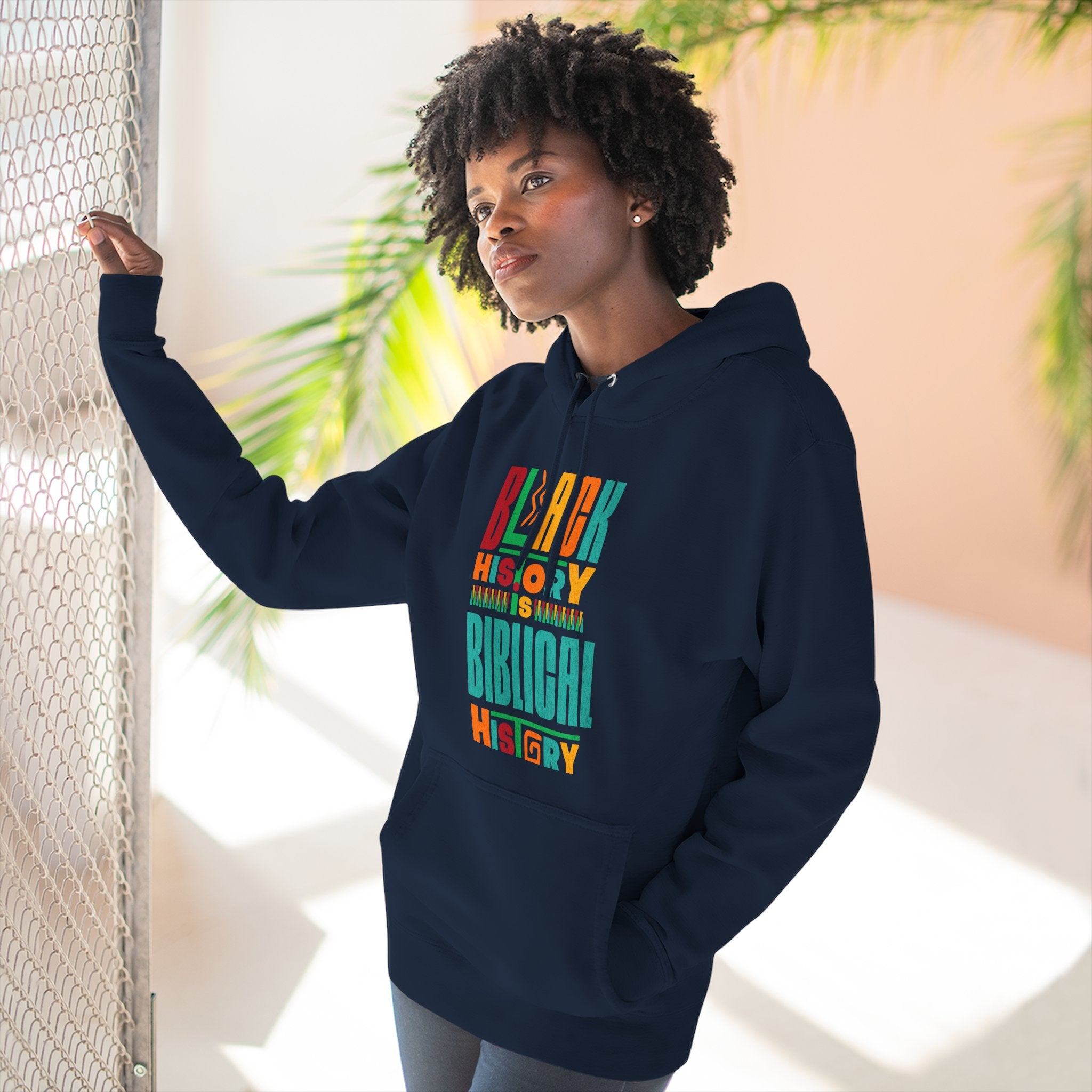 Biblical Black History Hoodie — " Fleece Pullover