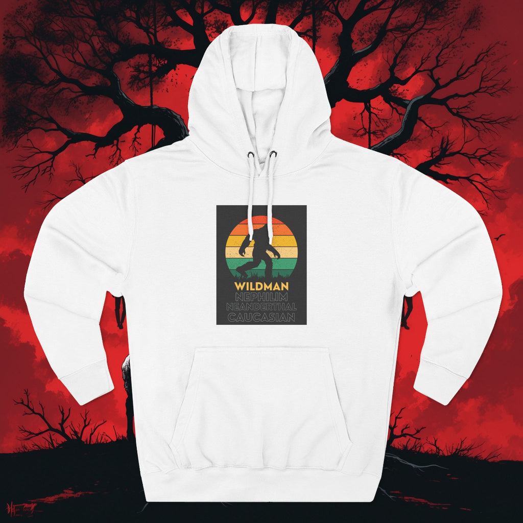 Wildman Graphic Hoodie —Retro Sunset Design