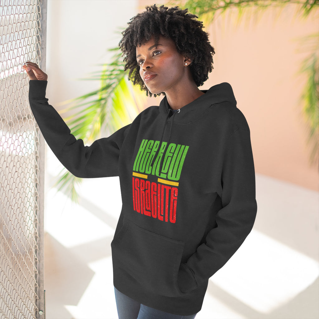 Hoodie — "Hebrew Israelite' Graphic Fleece Hoodie