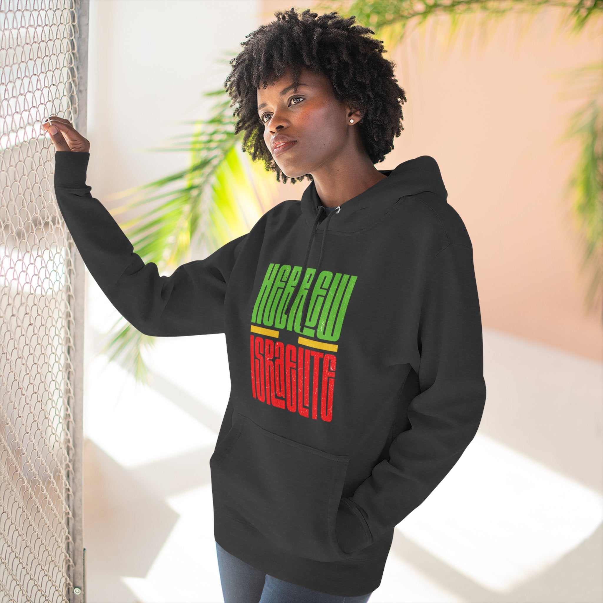 Hoodie — "Hebrew Israelite' Graphic Fleece Hoodie