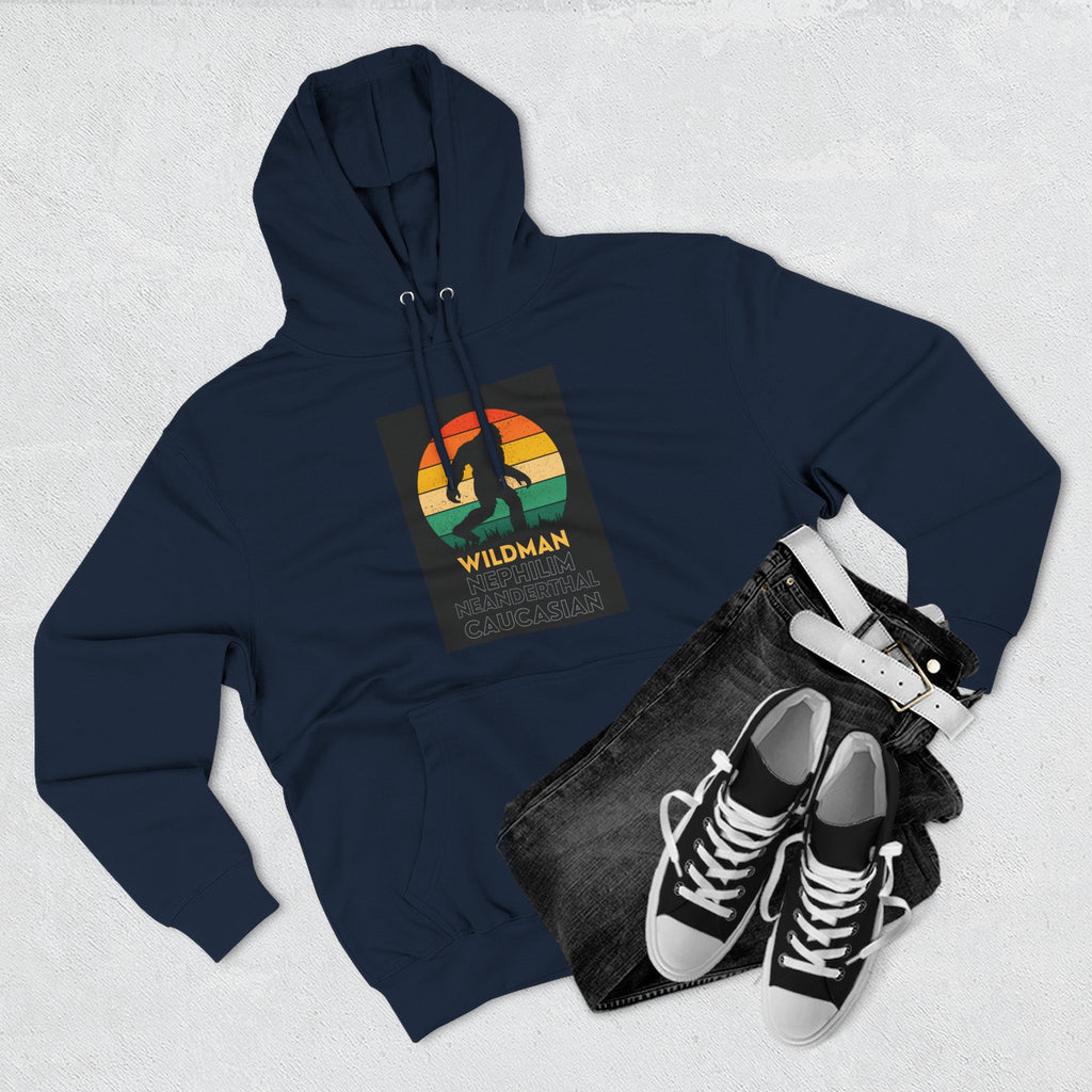 Wildman Graphic Hoodie —Retro Sunset Design