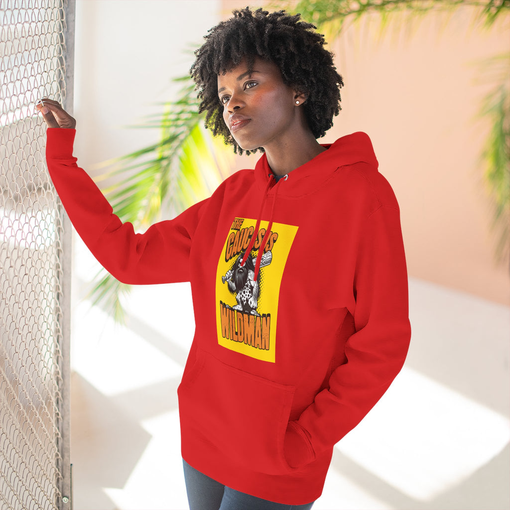 Hoodie — 'Caucasus Wildman' Graphic Fleece Hoodie