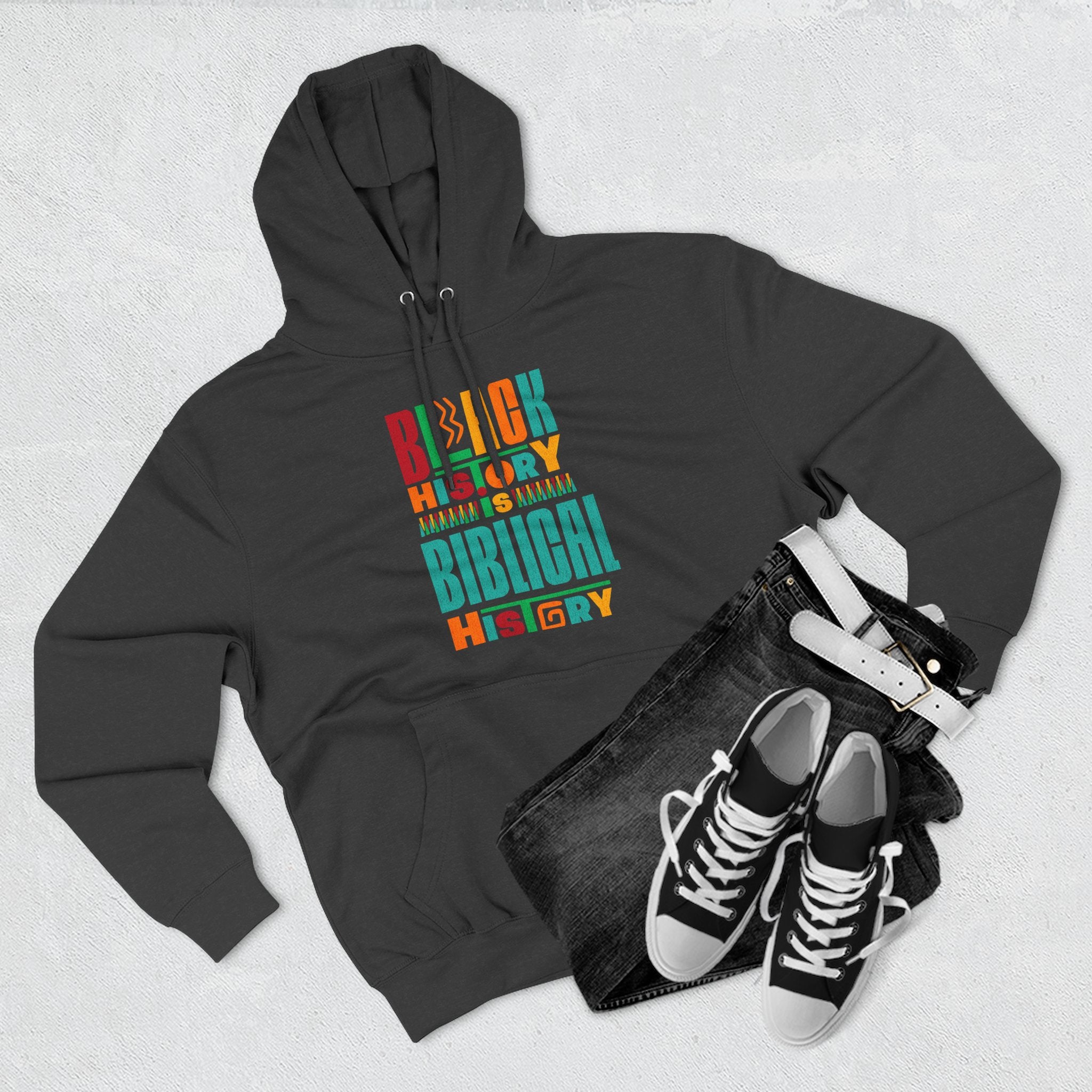 Biblical Black History Hoodie — " Fleece Pullover