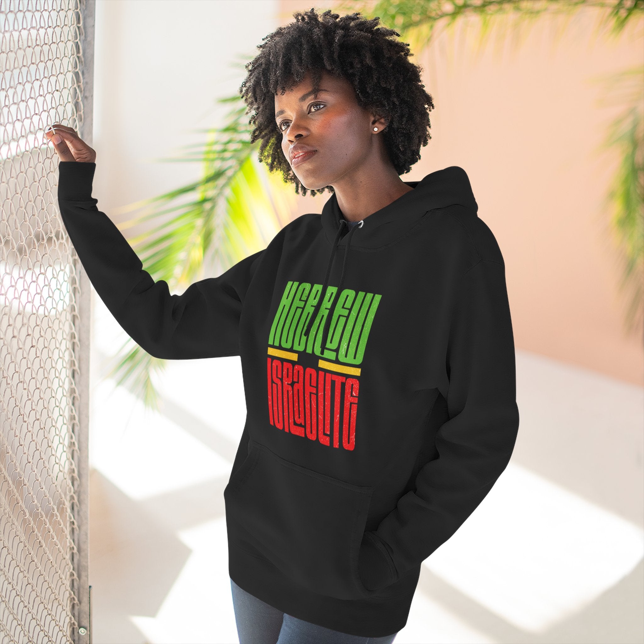 Hoodie — "Hebrew Israelite' Graphic Fleece Hoodie