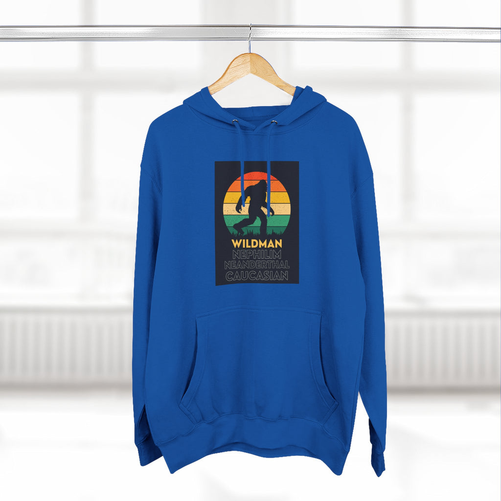 Wildman Graphic Hoodie —Retro Sunset Design