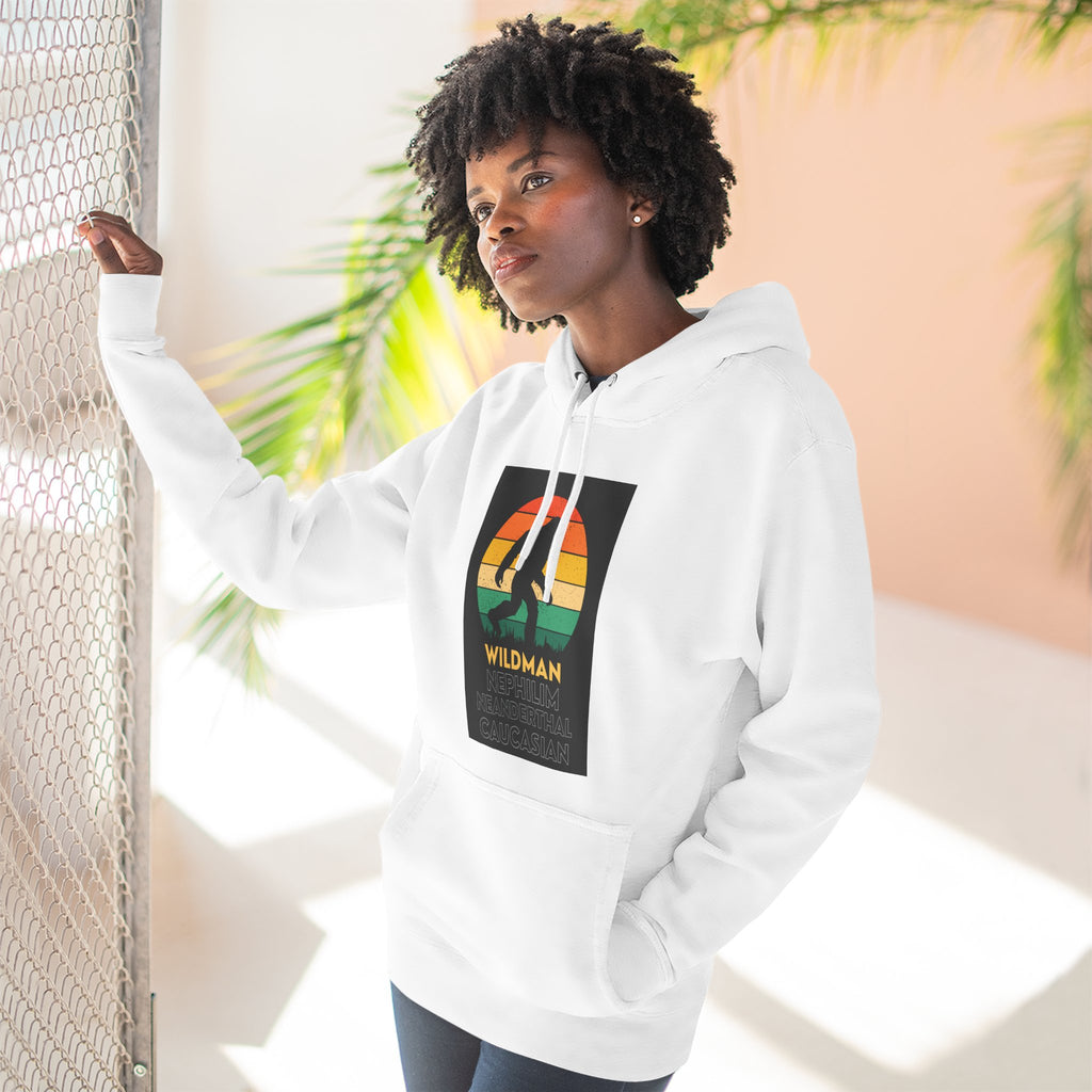Wildman Graphic Hoodie —Retro Sunset Design
