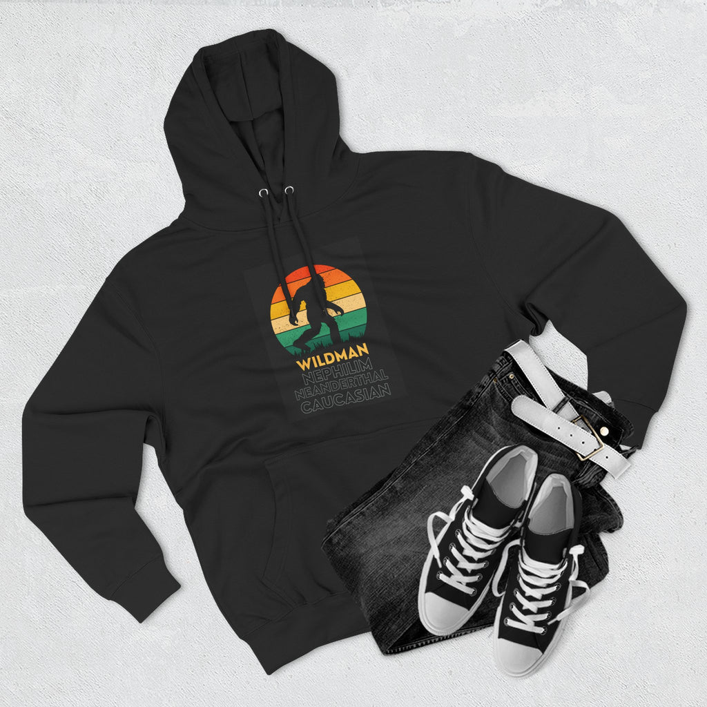 Wildman Graphic Hoodie —Retro Sunset Design