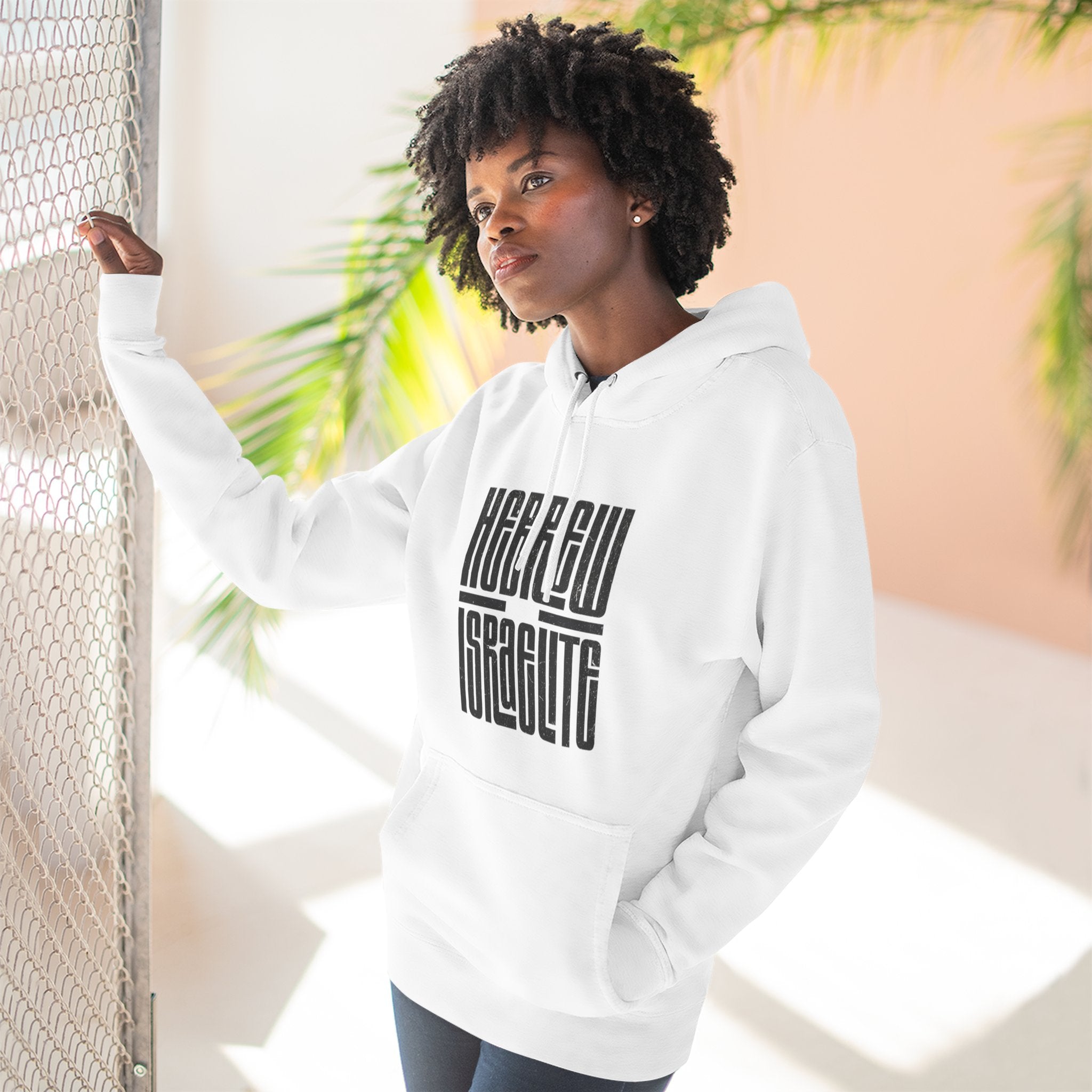 Hoodie — "Hebrew Israelite' Graphic Fleece Hoodie