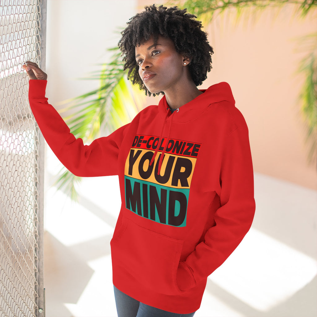 Decolonize Your Mind Hoodie — Bold Graphic Statement Pullover