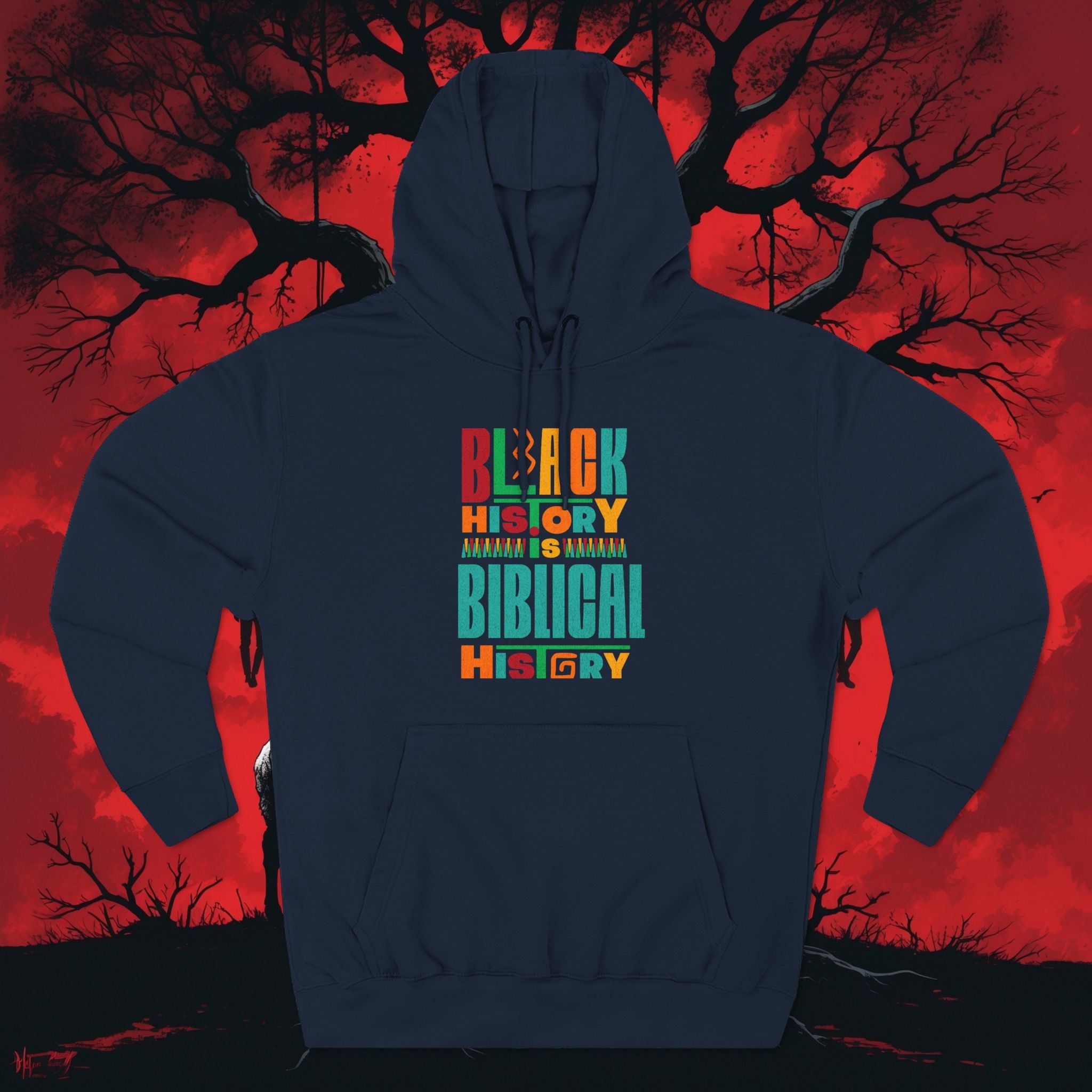 Biblical Black History Hoodie — " Fleece Pullover