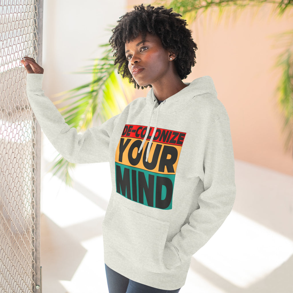 Decolonize Your Mind Hoodie — Bold Graphic Statement Pullover