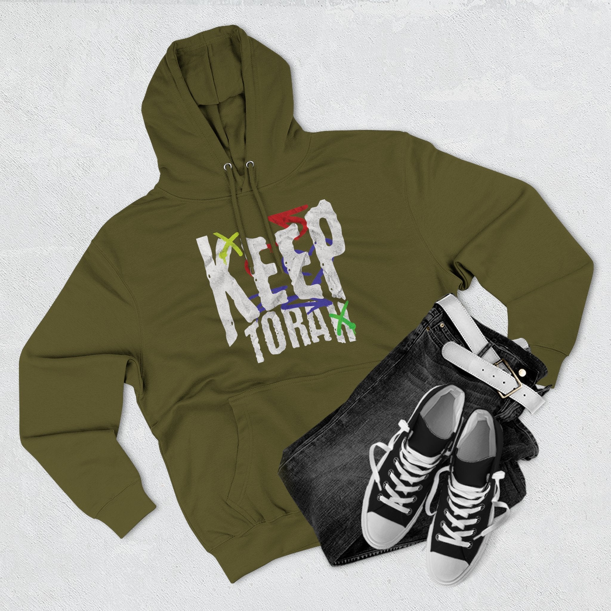 Keep Torah Hoodie —  Graphic Fleece Hoodie