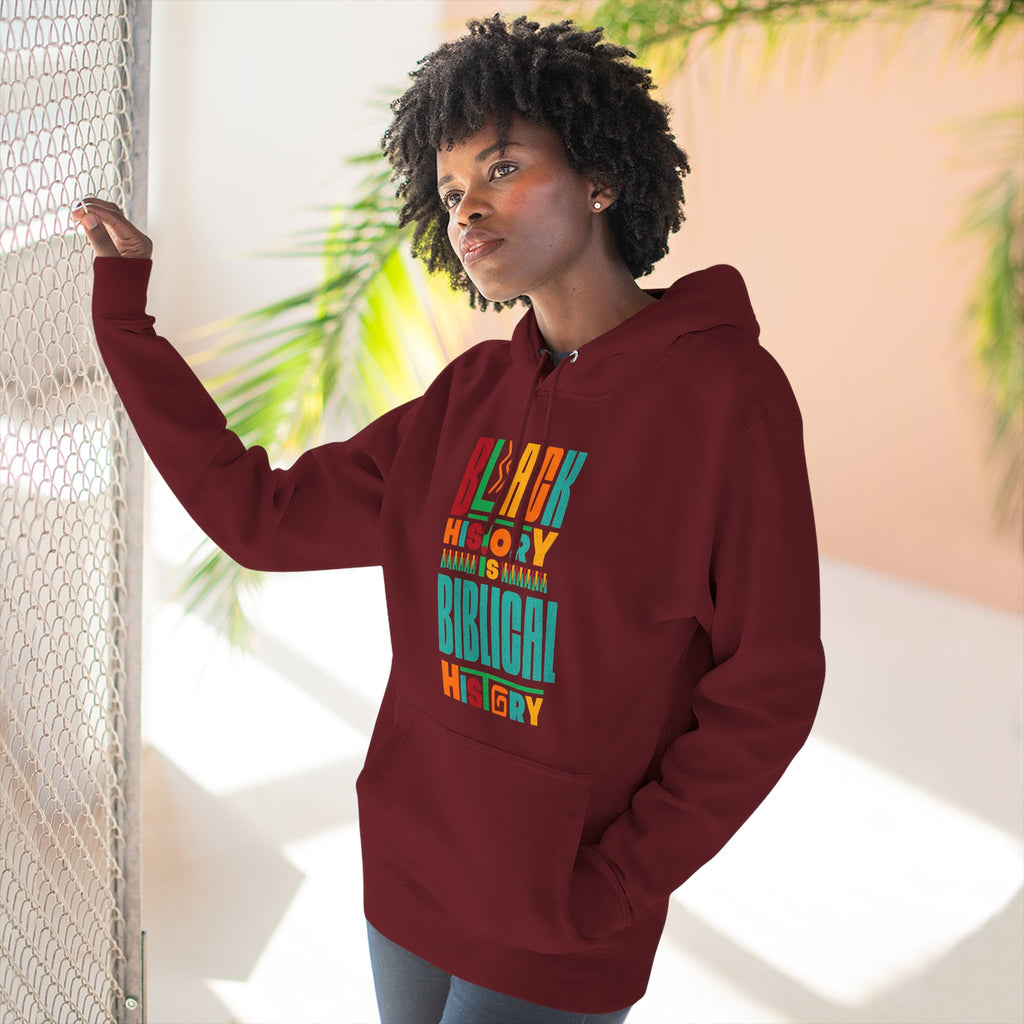 Biblical Black History Hoodie — " Fleece Pullover
