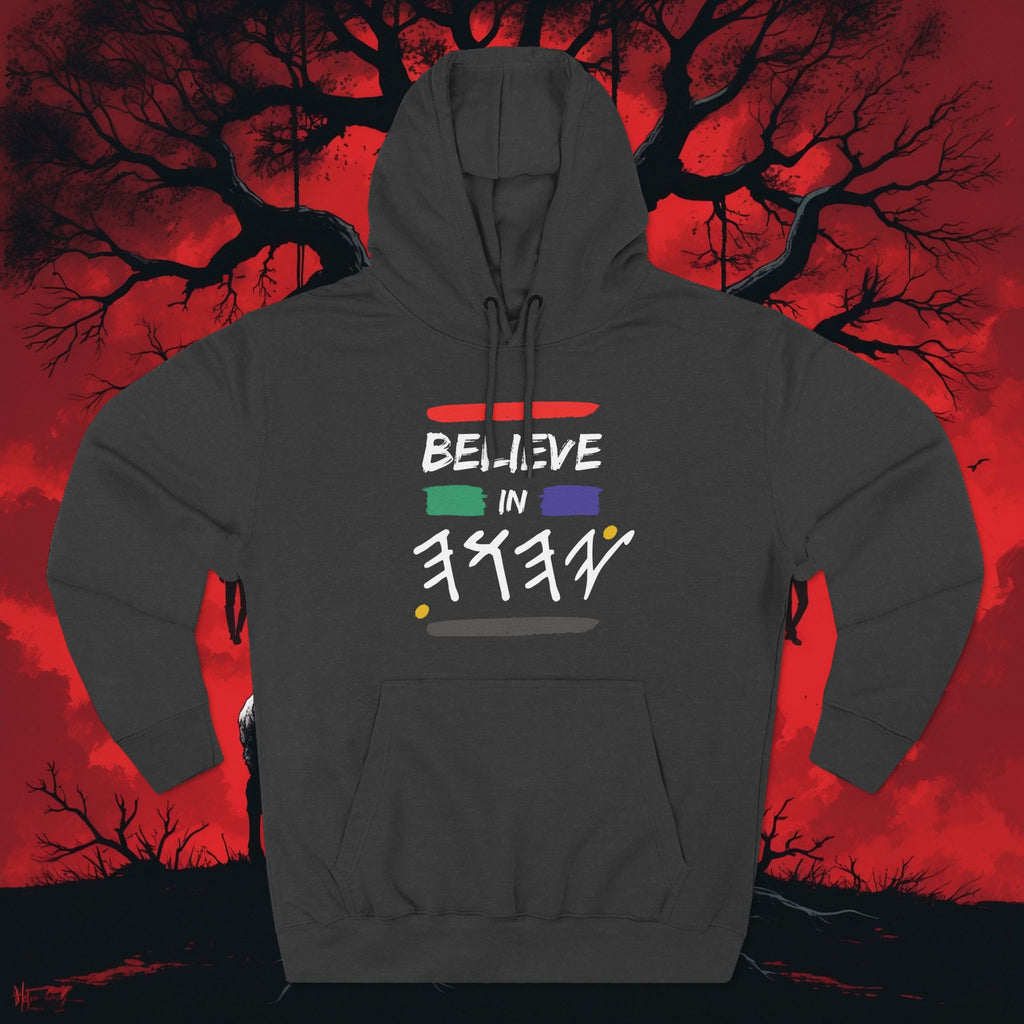 Three-Panel Fleece Hoodie — Believe In Yahuah